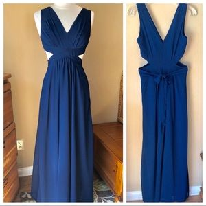 Asos Navy Blue Maxi Dress